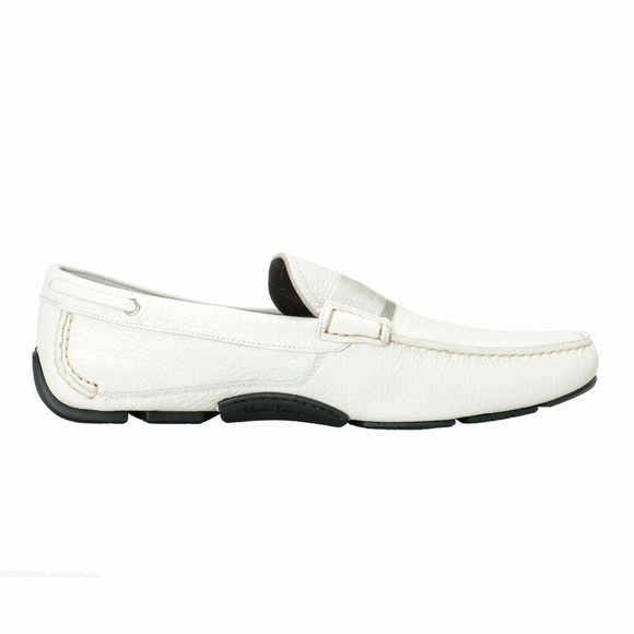 Salvatore Ferragamo Leather Driving Moccasin Shoes main image 7